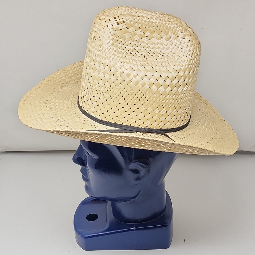 New Stetson Stallion Cowboy Hat Texas USA 7-1/4" Straw Hat - Picture 2 of 7